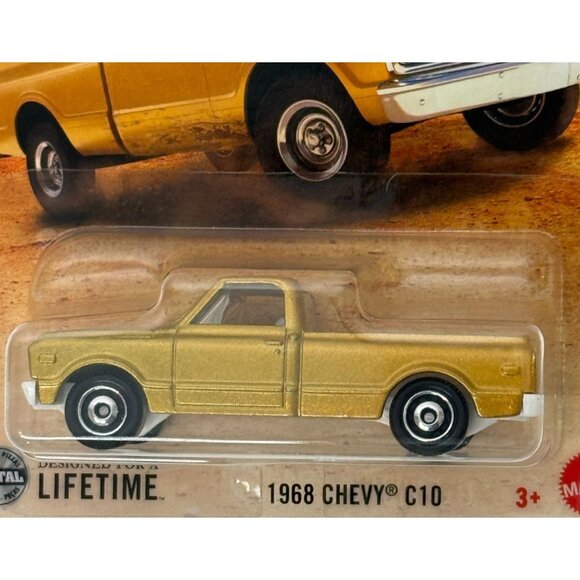 Matchbox 1968 Chevy C10 Gold Truck 1:64 Classic 110/125 New - Picture 3 of 4